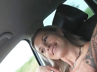 Alena was a hot hitchhiker who got fucked in the car