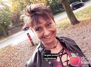 Ugly short hair granny MILF pounded outdoors in Germany! Dates66